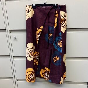 Zara A-Line Skirt with Bold Floral Print